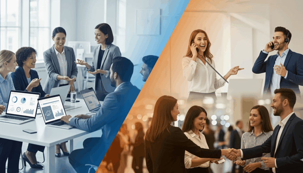 Descubre cómo inbound y outbound se complementan en ABM para impulsar ventas B2B